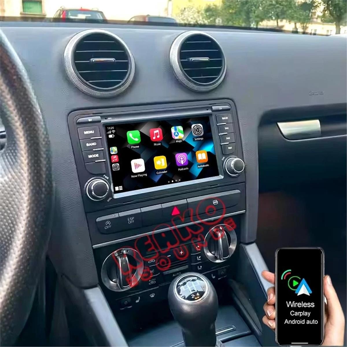 AUDI A3 2014-20 CARPLAY ANDROİD AUTO 4RAM KAMERA HEDİYE